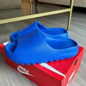 Adidas Originals Blue Yeezy Slides - Azure - Women's Size 9